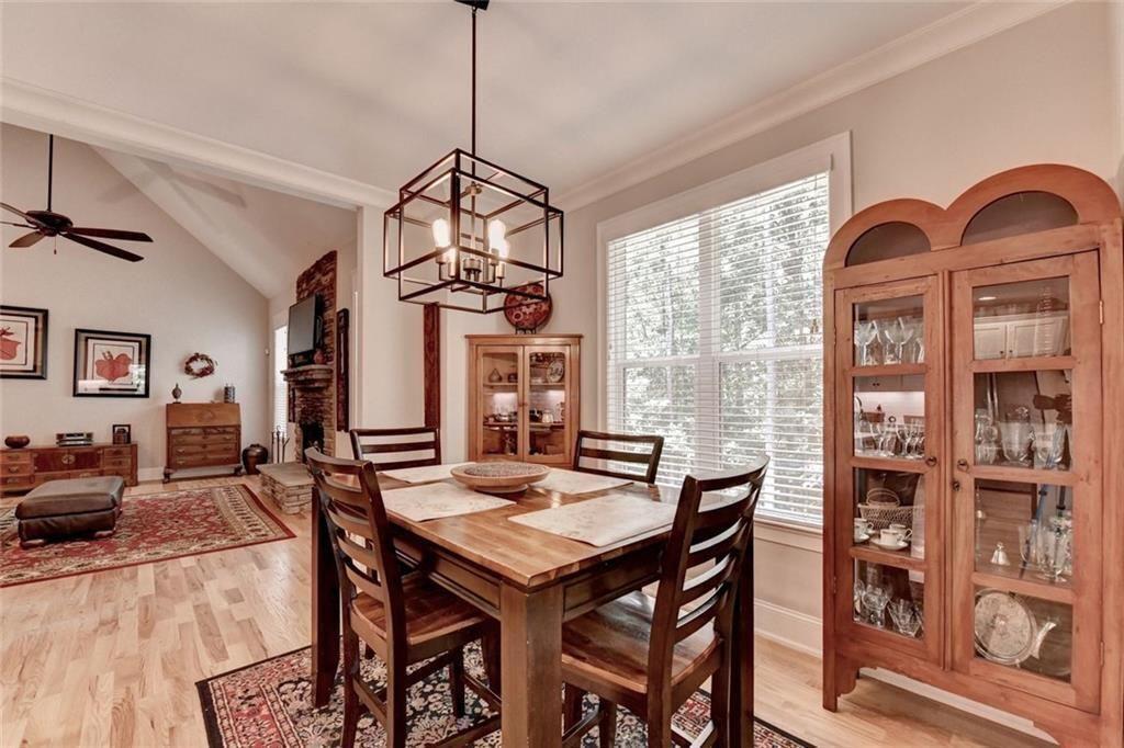 919 Fields Chapel Road Canton, GA 30114 - Photo 19 of 58 a view of a dining room with furniture window and outside view
