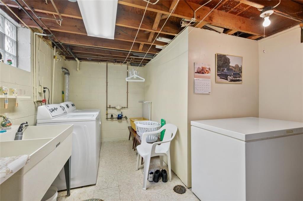 172 Eileen Drive Pittsburgh, PA 15227 - Photo 16 of 21 a utility room with dryer and washer