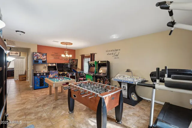 a view of a livingroom with furniture and window