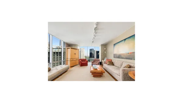 a view of living room with a chair
