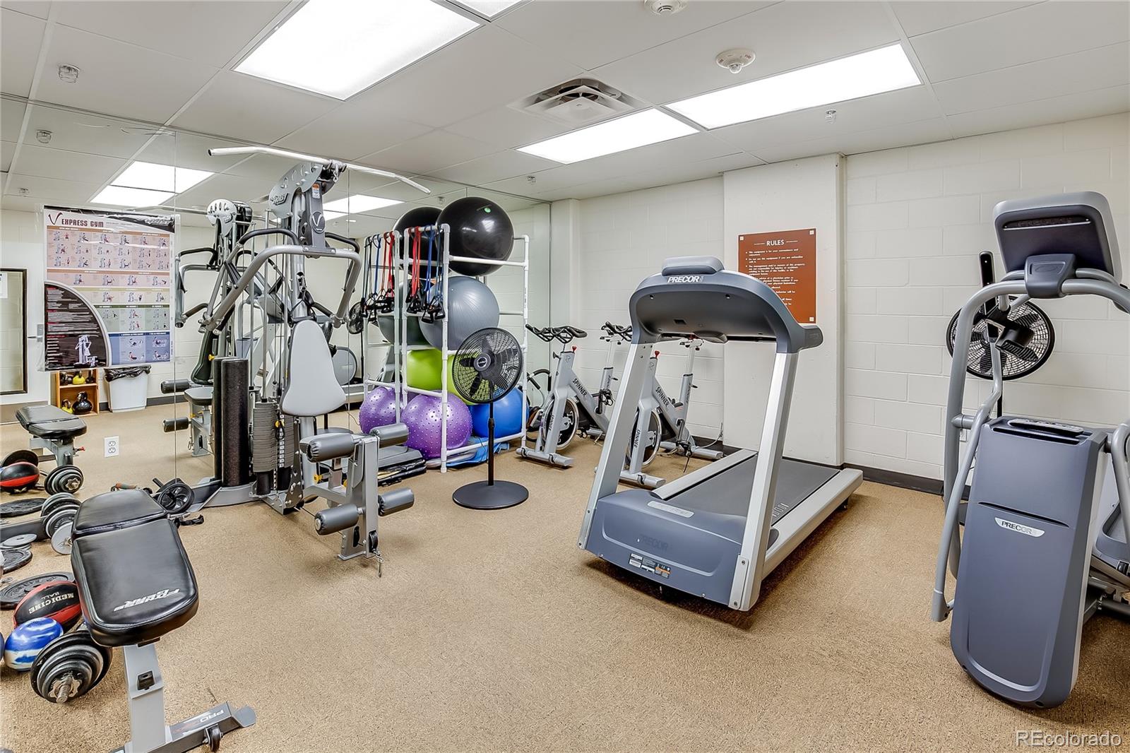 1950 Logan Street, Unit 814 Denver, CO 80203 - Photo 8 of 16 a view of gym