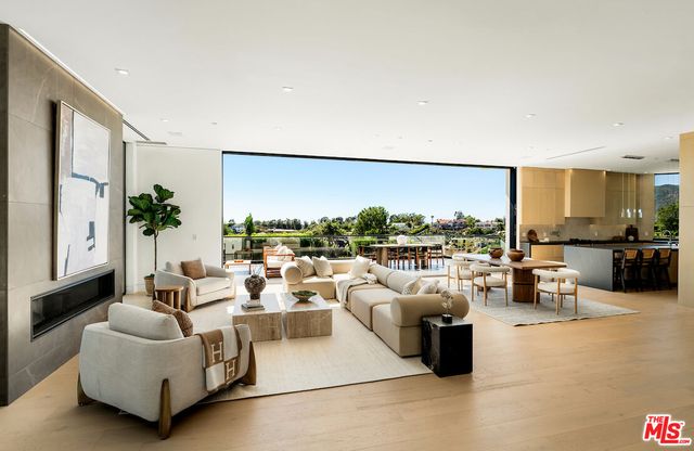 a outdoor living space with furniture