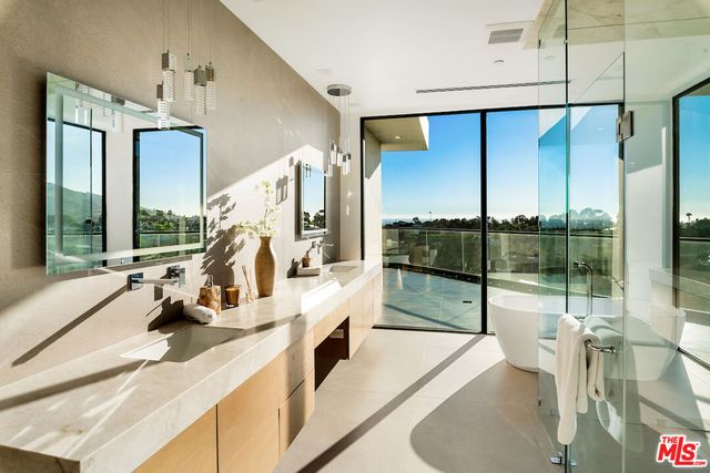 a view of a lake from a balcony