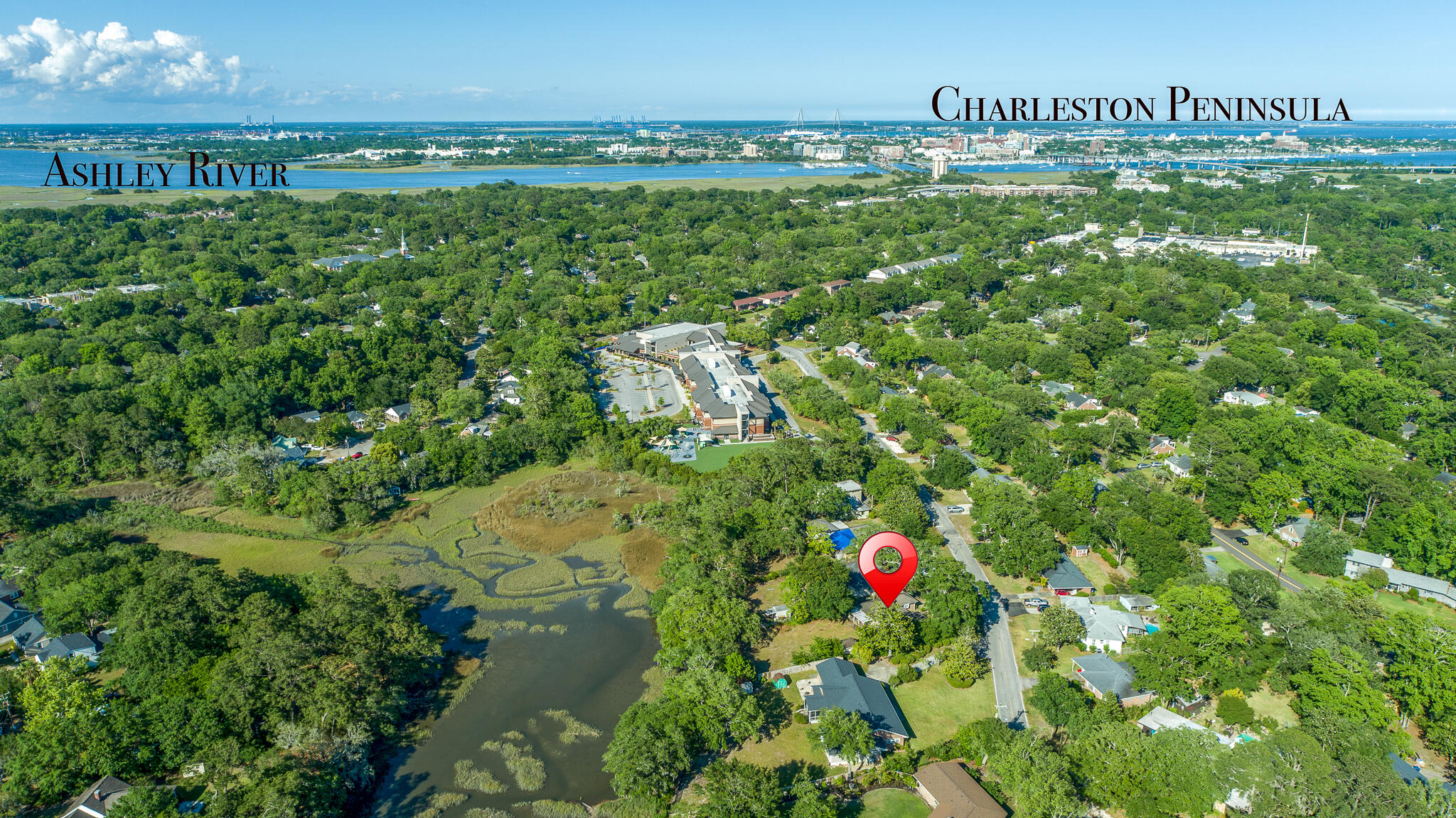 52 Chadwick Drive Charleston, SC 29407 - Photo 9 of 13 Aerial to Ashley River
