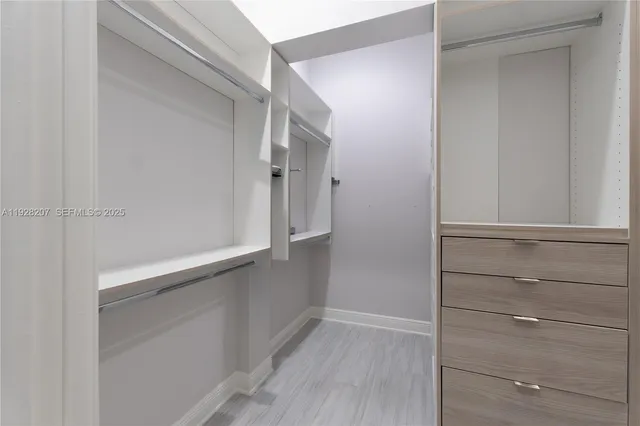 a view of walk in closet