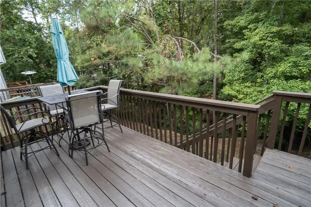 a view of balcony deck and patio