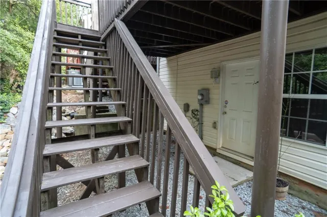 a view of front door