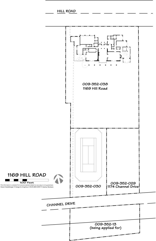 1169 Hill Road Montecito, CA 93108 - Photo 12 of 14 Site Plan
