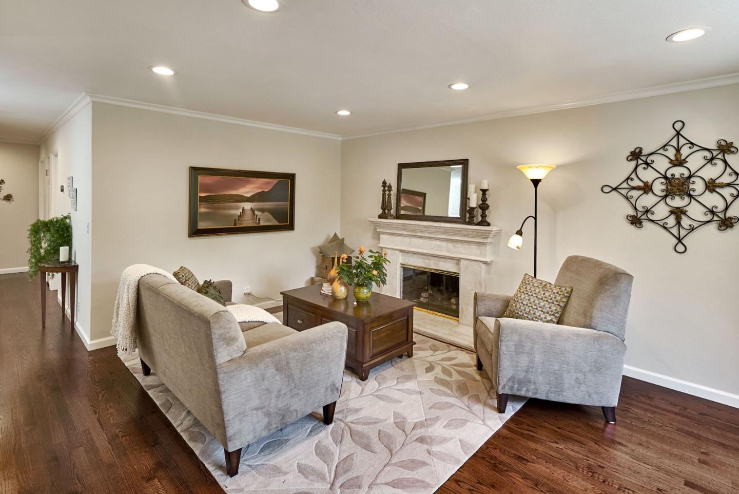 2330 Maximilian Drive Campbell, CA 95008 - Photo 7 of 33 a living room with furniture and a fireplace