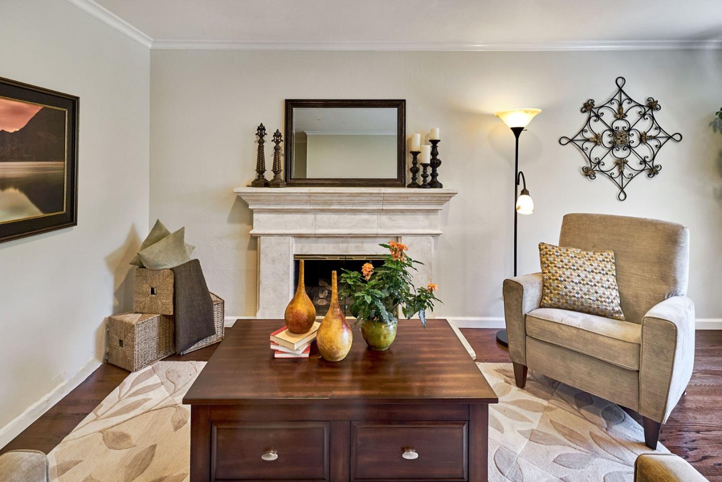 2330 Maximilian Drive Campbell, CA 95008 - Photo 8 of 33 a living room with furniture and a fireplace