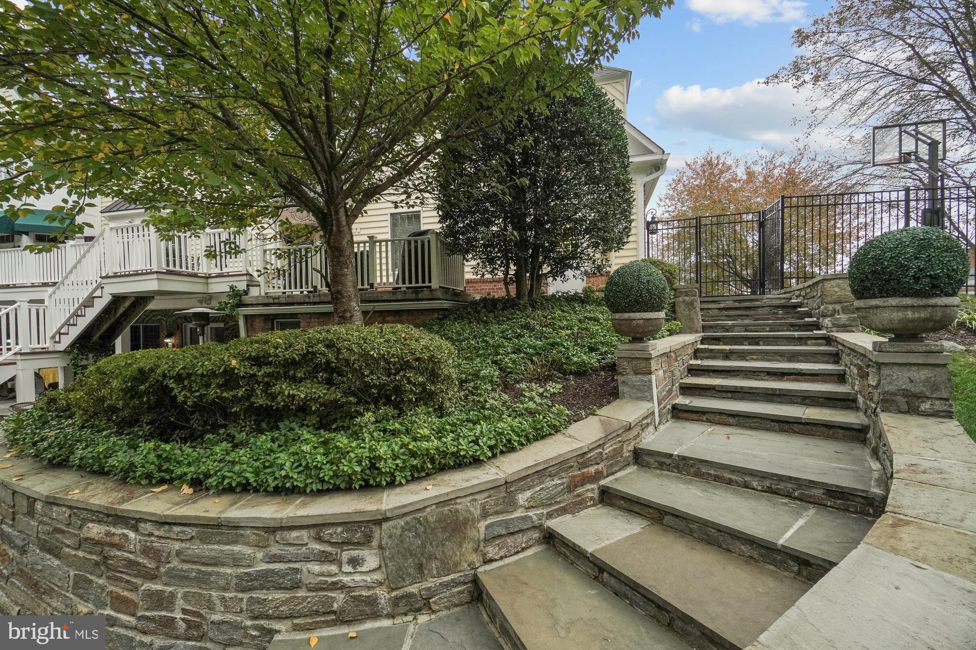 12649 High Meadow Road North Potomac, MD 20878 - Photo 22 of 79 Top level hardscape and custom stonework