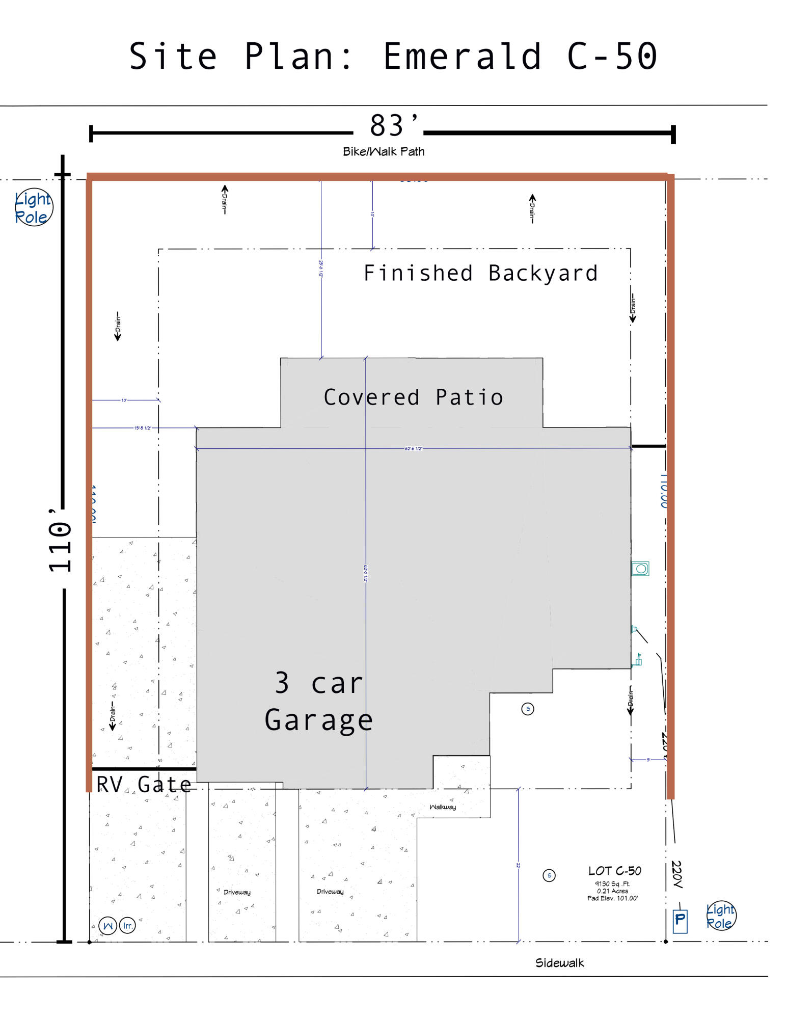 518 North 3085 West Hurricane, UT 84737 - Photo 4 of 42 site plan-C50