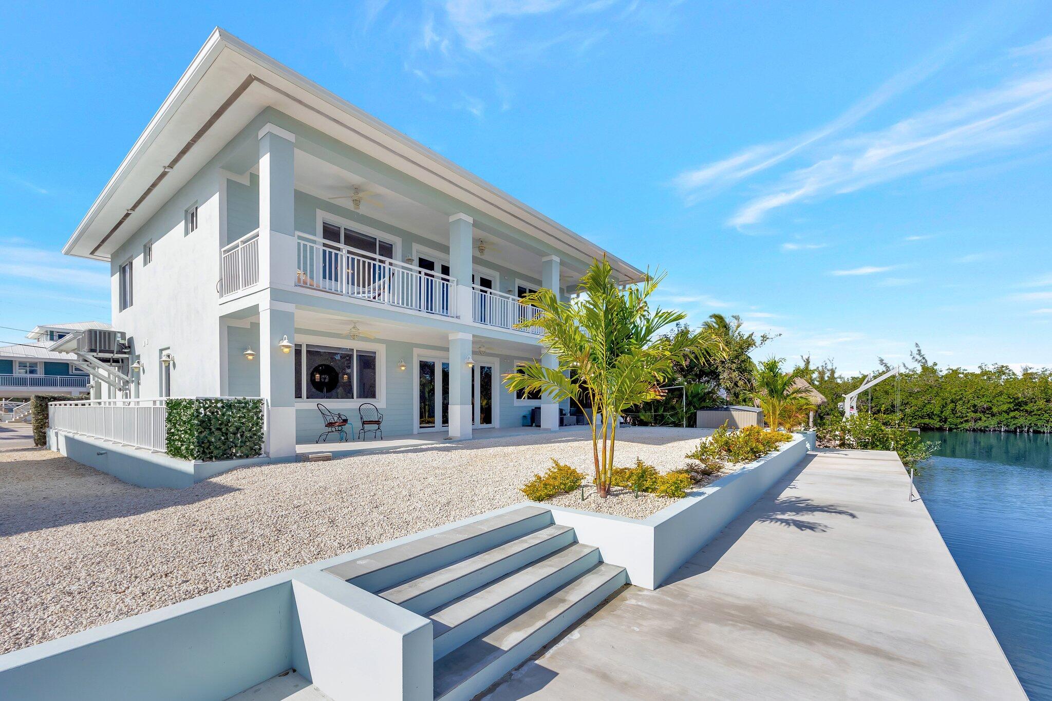 118 Pelican Road Tavernier, FL 33070 - Photo 51 of 72 Rear View from Dock (View 2)