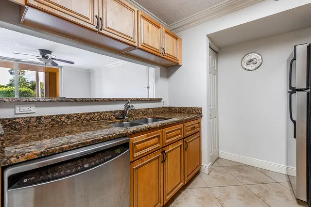 a view of a kitchen counter space