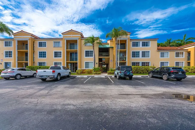 a view of a building with many windows