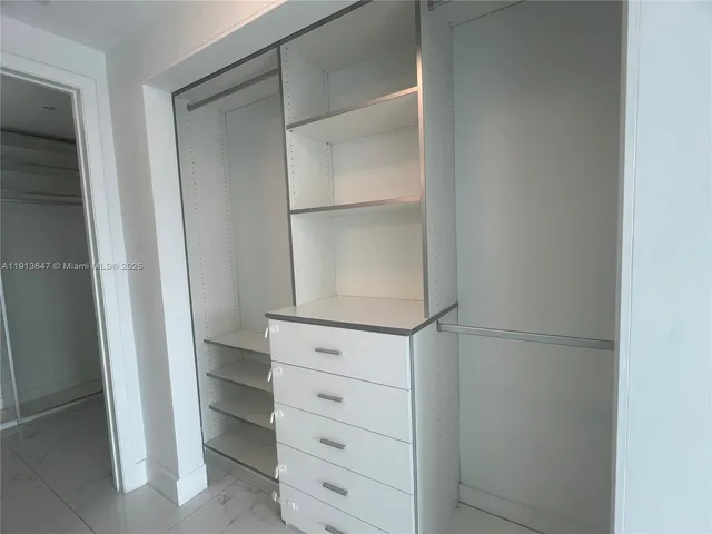a view of walk in closet