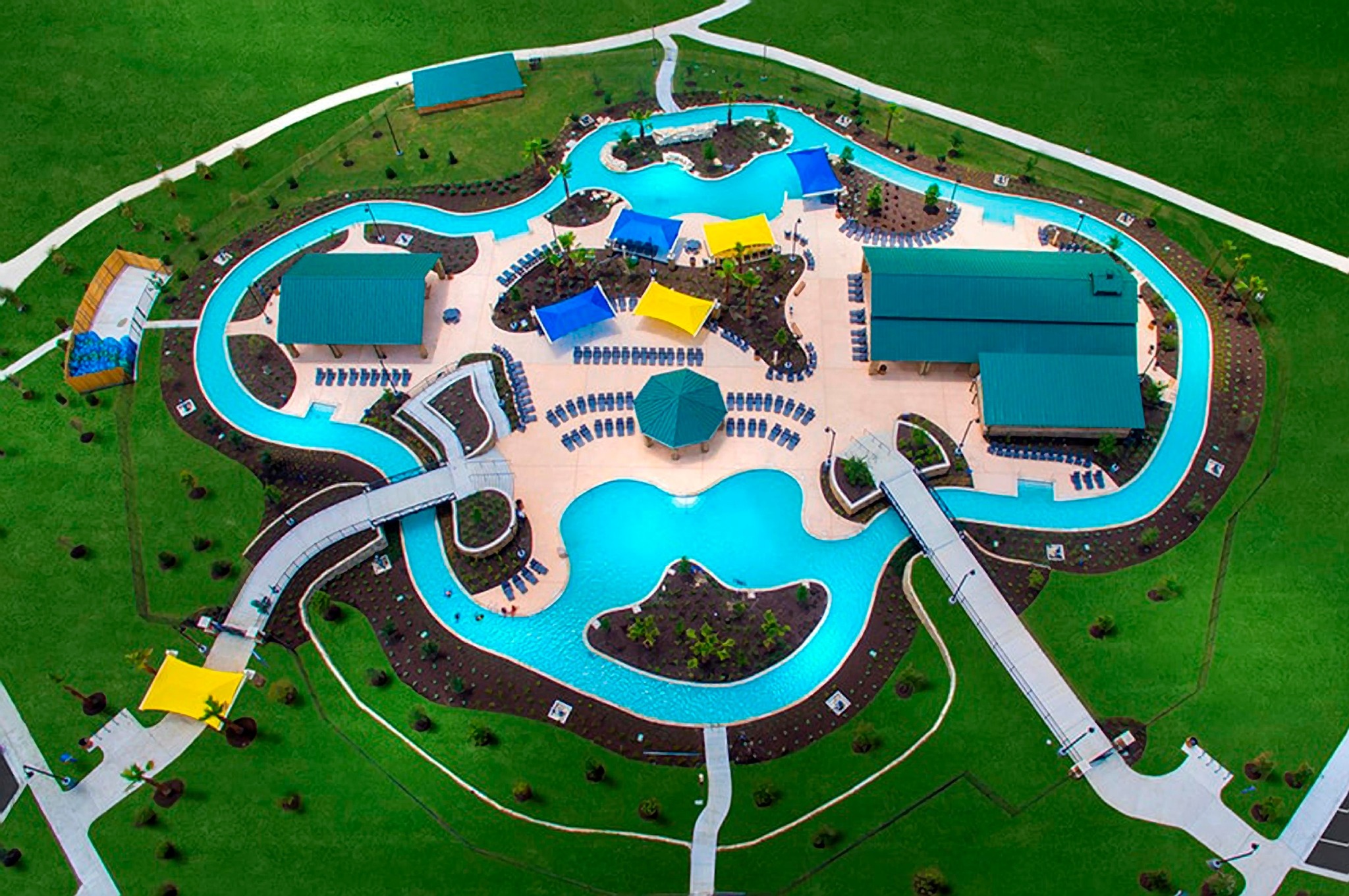 116 Small Seed Drive Buda, TX 78610 - Photo 30 of 40 Drone / aerial view of a pool area