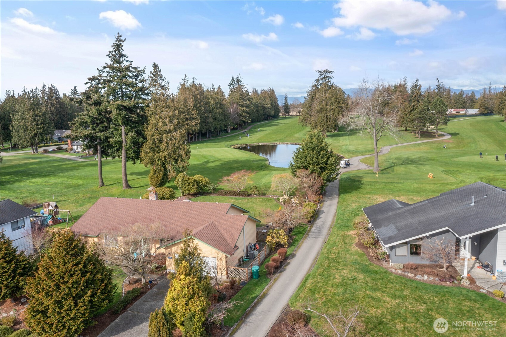 12544 Eagle Drive Burlington, WA 98233 - Photo 34 of 34 an aerial view of a house with yard basket ball court and outdoor seating