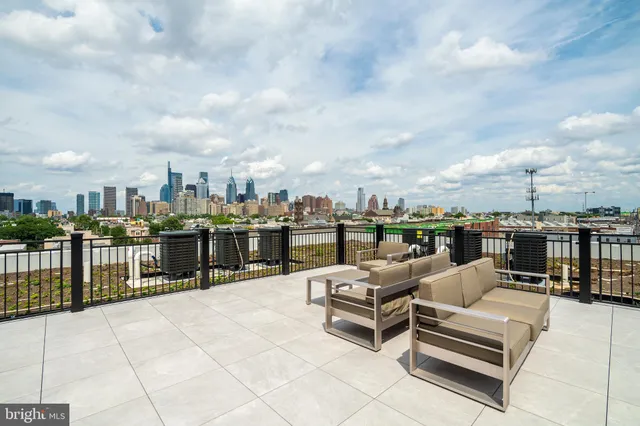 a terrace view with seating space