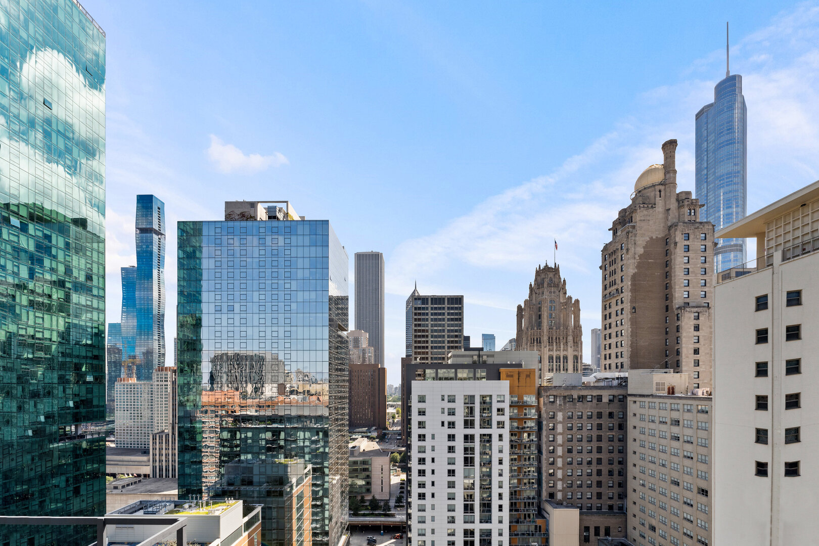 550 North St Clair Street, Unit 2502 Chicago, IL 60611 - Photo 33 of 53 a city view with tall buildings