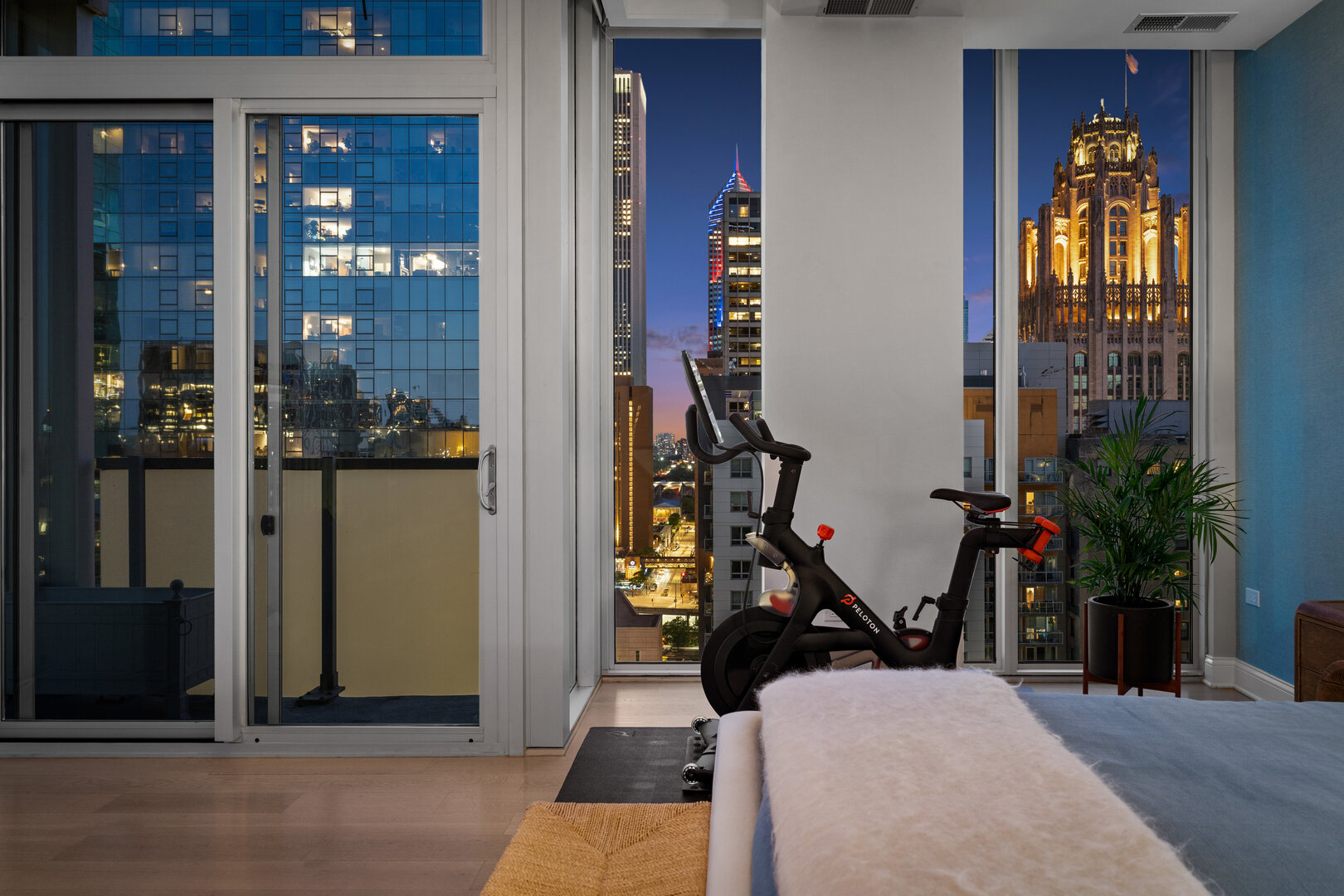 550 North St Clair Street, Unit 2502 Chicago, IL 60611 - Photo 45 of 53 a view of a room with gym equipment