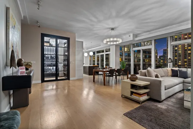 view of a living room and a window
