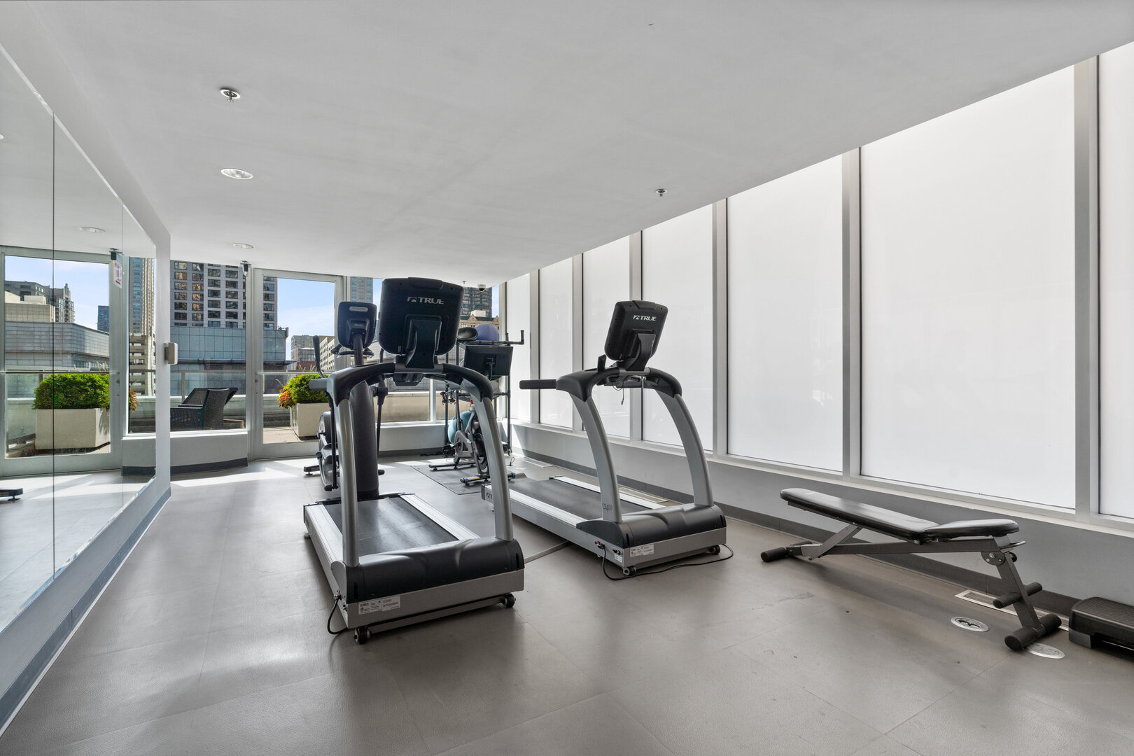 550 North St Clair Street, Unit 2502 Chicago, IL 60611 - Photo 51 of 53 a view of a room with gym equipment