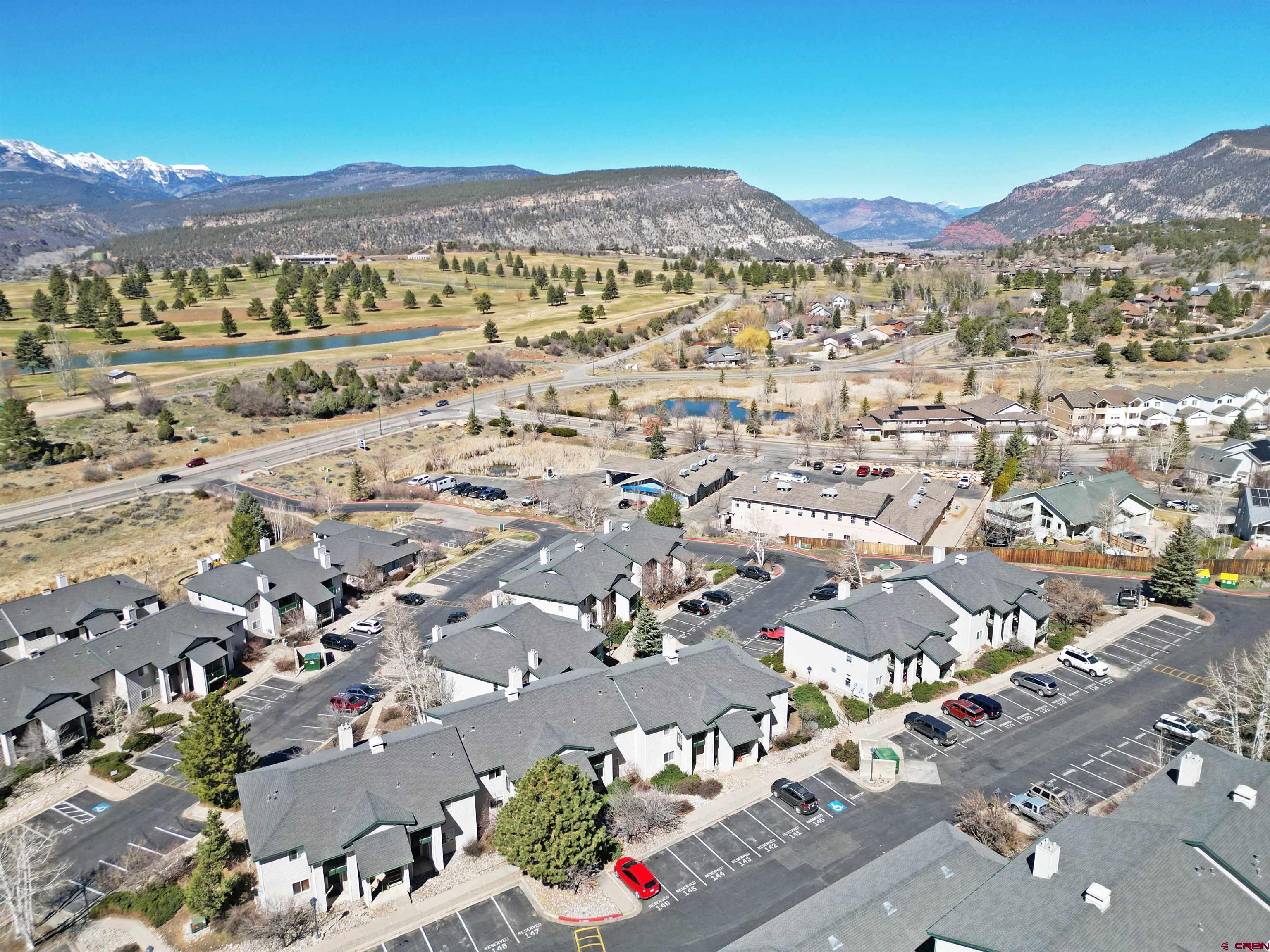 1100 Goeglein Gulch Road, Unit 223 Durango, CO 81301 - Photo 24 of 25 an aerial view of residential houses with city view