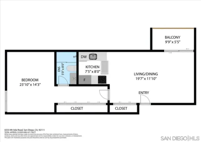$395,000 | 6333 Mt Ada Road, Unit 279, San Diego, CA 92111