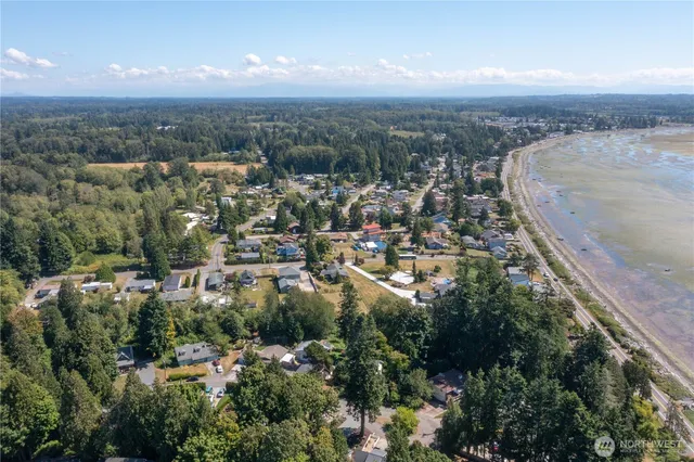 an aerial view of a city