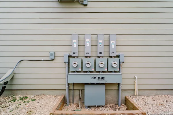 a close view of a bench