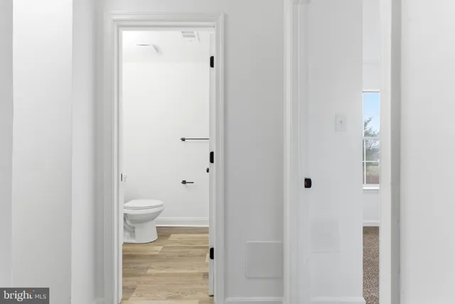 a bathroom with a toilet
