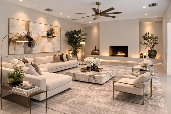 a bathroom with a tub a sink and mirror