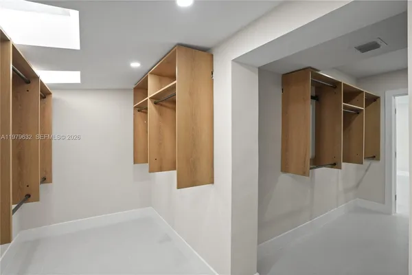 a view of an empty room