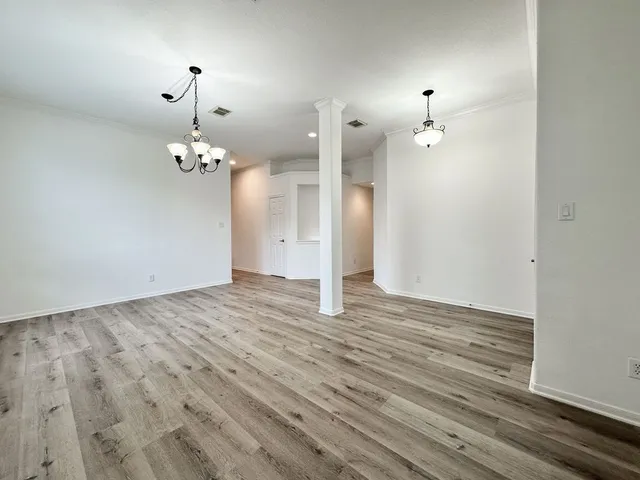 wooden floor in an empty room