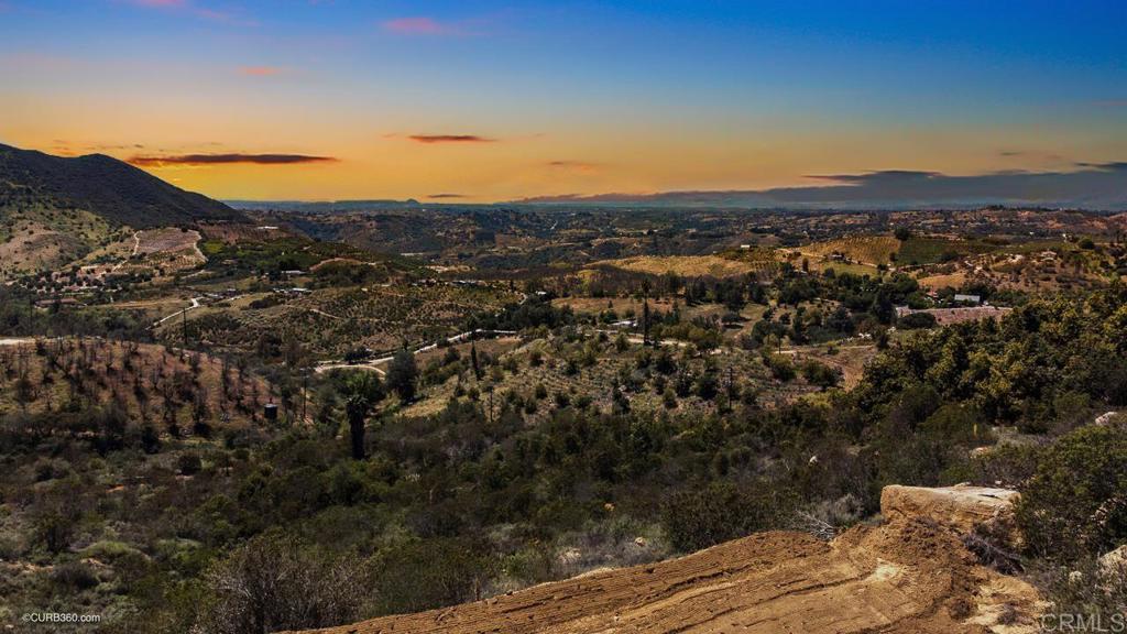 a view of city and mountain