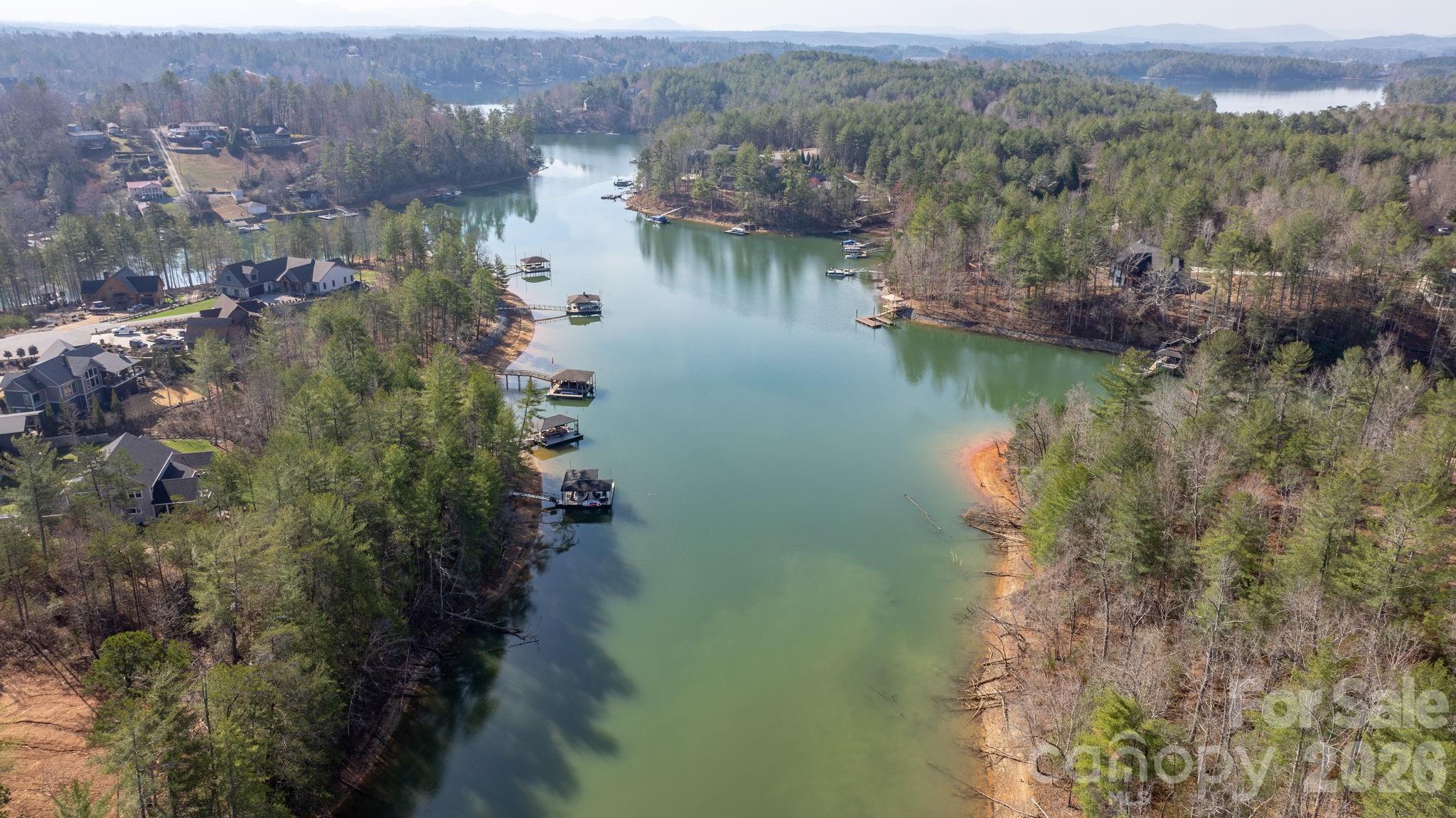 2084 Starlight Lane Morganton, NC 28655 - Photo 27 of 28 aerial view of a house with a lake view
