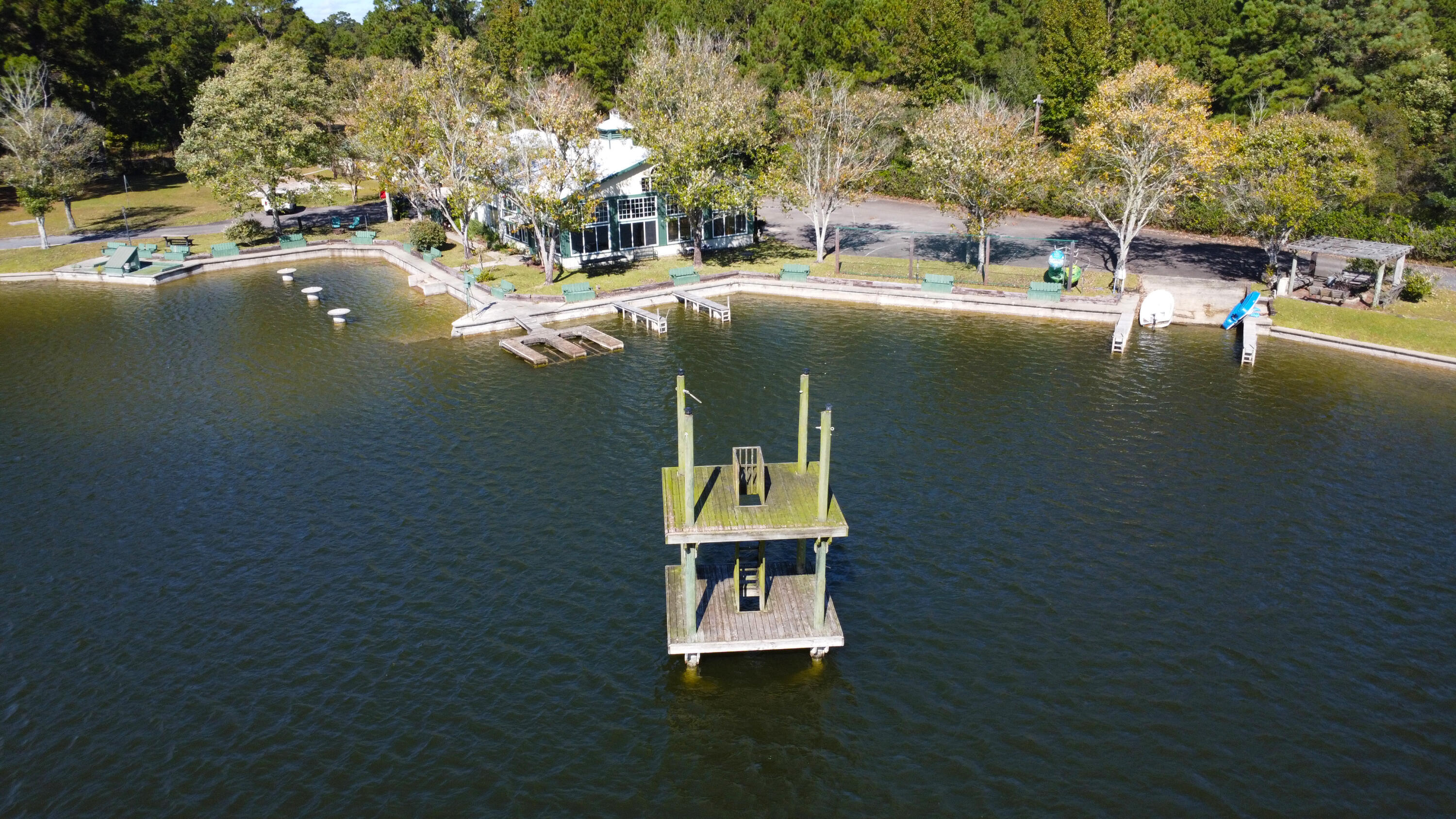 5331 Angelica Circle Awendaw, SC 29429 - Photo 17 of 34 55B-Clubhouse and Diving Platform Aerial