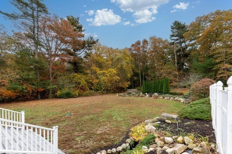 242 Hedges Pond Road Plymouth, MA 02360 - Photo 36 of 38 a backyard of a house with lots of green space