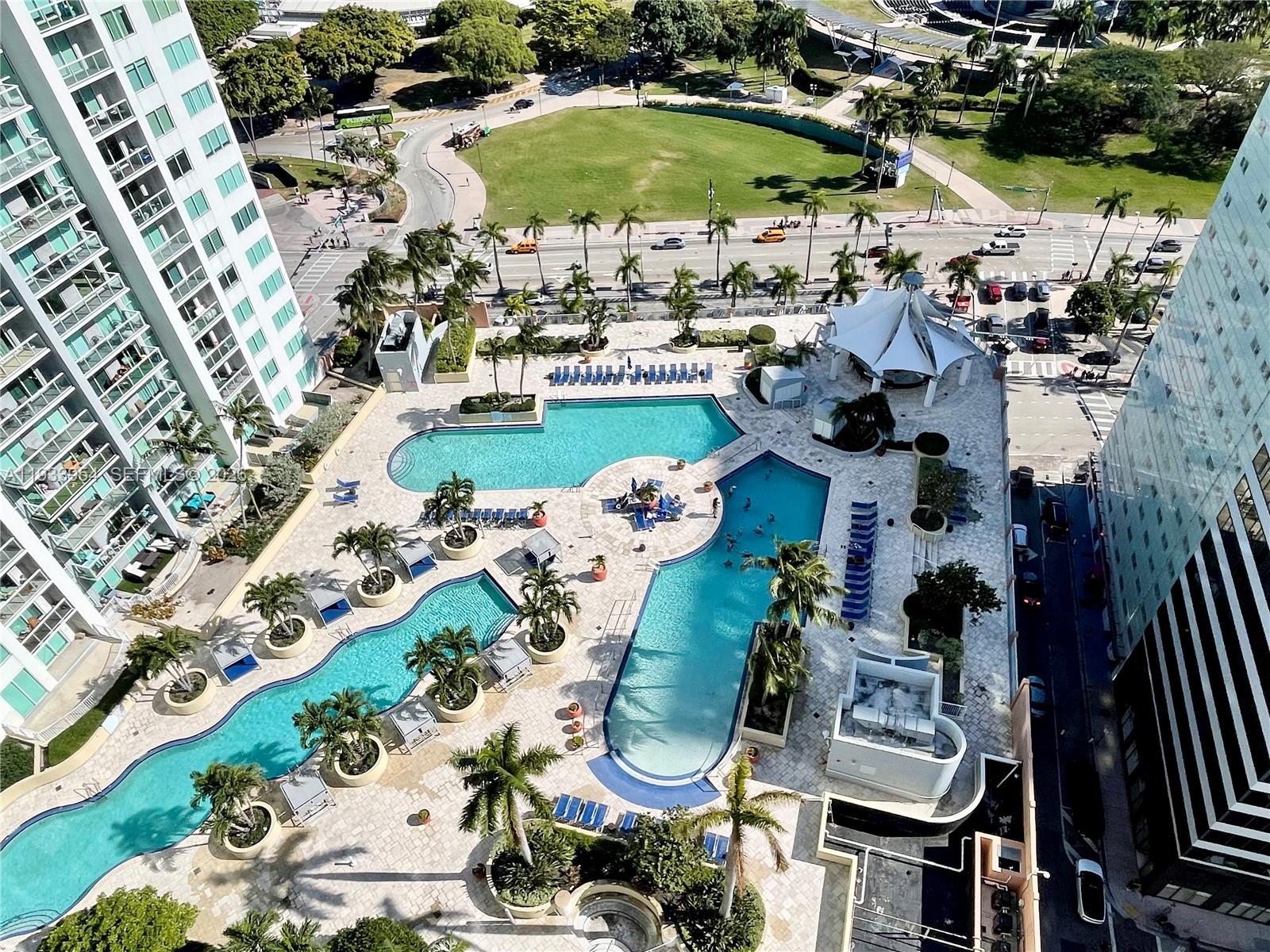 253 Northeast 2nd Street, Unit 2409 Miami, FL 33132 - Photo 2 of 61 an aerial view of a house with outdoor space