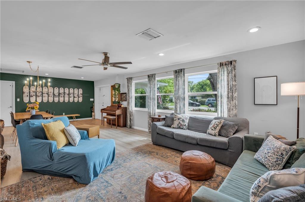 2905 Sunset Road Fort Myers, FL 33901 - Photo 11 of 18 a living room with furniture and a large window