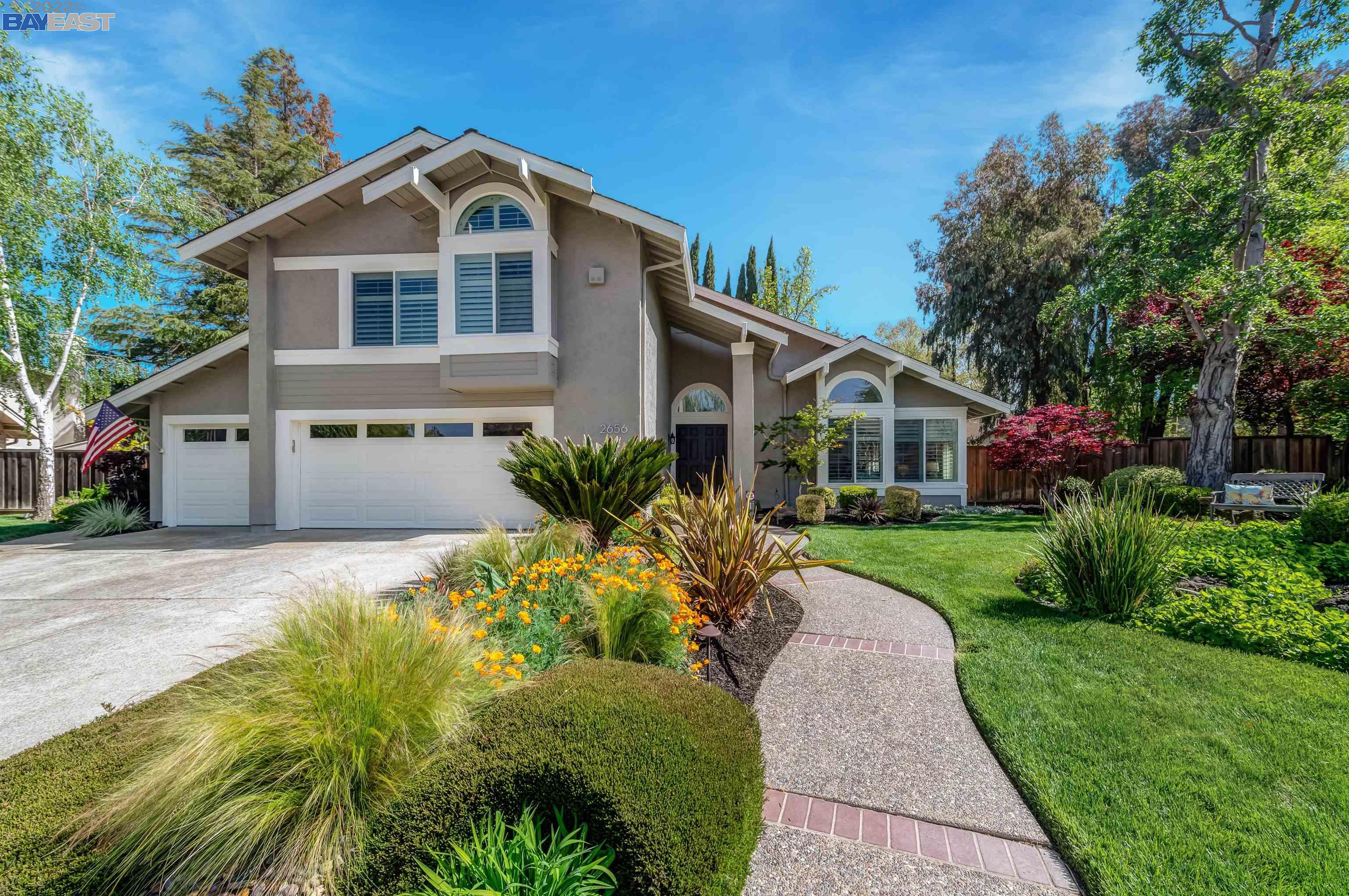 2656 Corte Vida Pleasanton, CA 94566 - Photo 1 of 1 a front view of a house with a garden