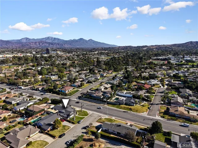 an aerial view of a city