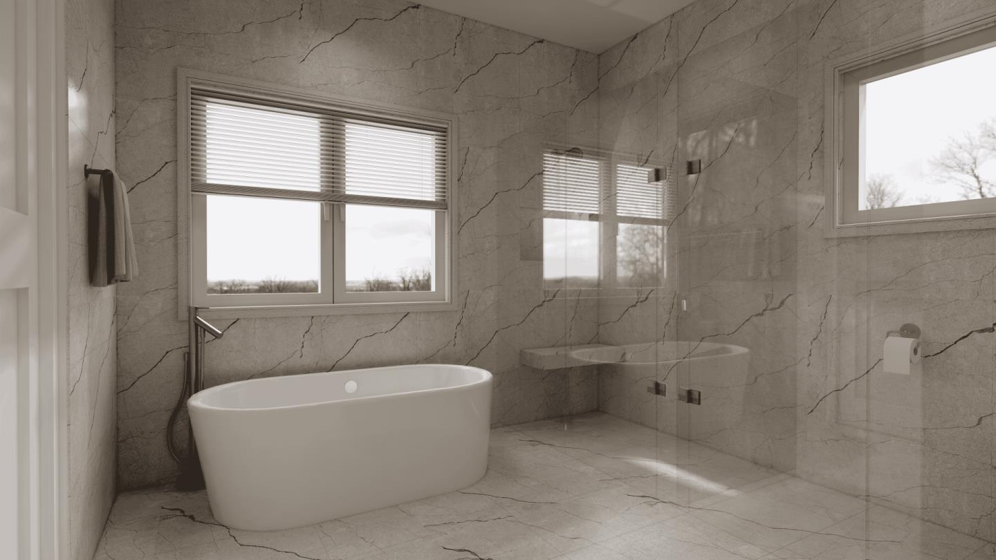 8 Bel Aire Road San Mateo, CA 94402 - Photo 13 of 26 a bathroom with a bathtub and window