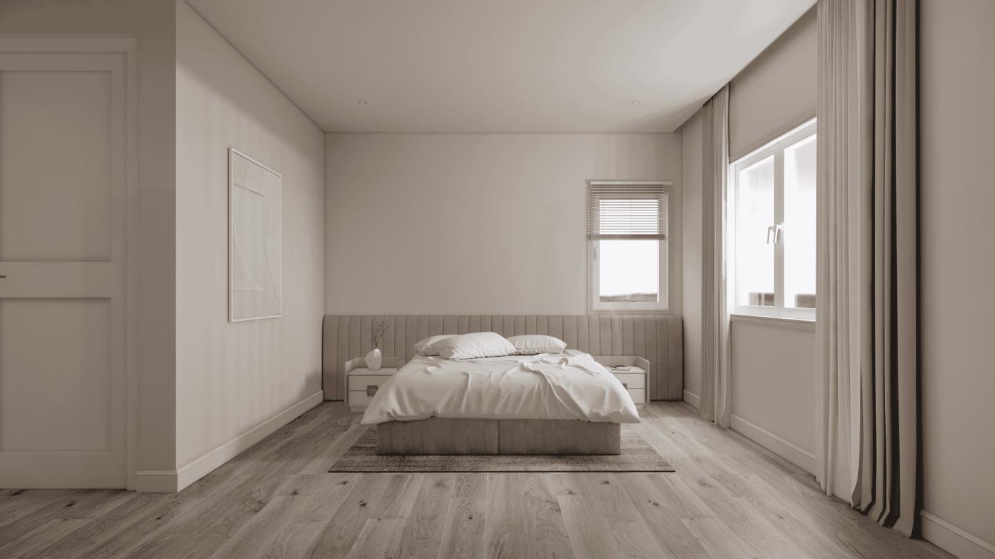 8 Bel Aire Road San Mateo, CA 94402 - Photo 18 of 26 a room with a bed and a window