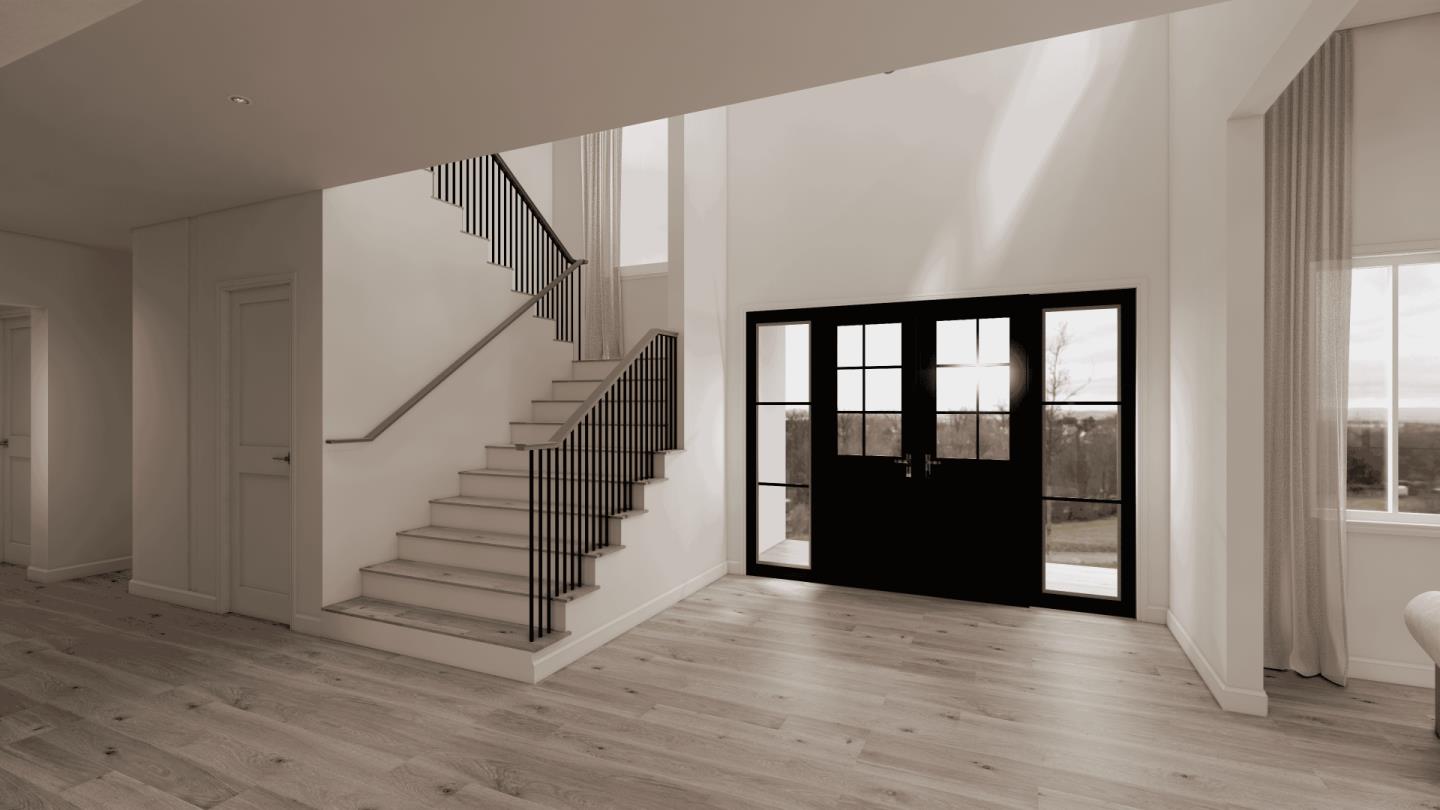 8 Bel Aire Road San Mateo, CA 94402 - Photo 2 of 26 a view of entryway with wooden floor and stairs