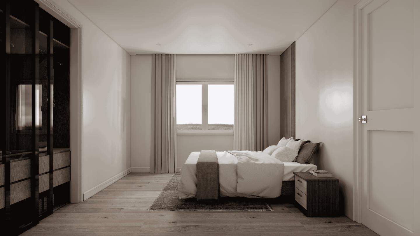 8 Bel Aire Road San Mateo, CA 94402 - Photo 22 of 26 a bedroom with a bed and a window