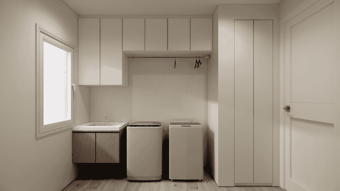 8 Bel Aire Road San Mateo, CA 94402 - Photo 24 of 26 a utility room with cabinets