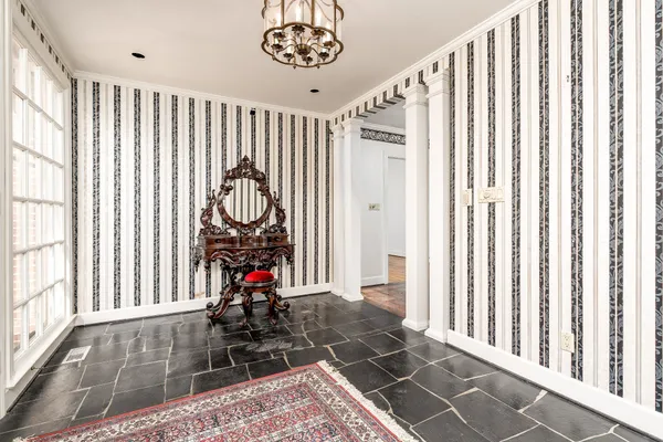 a very nice looking room with a large window