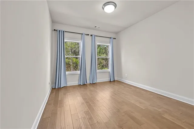 a view of an empty room